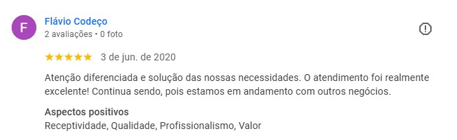 Depoimento de cliente